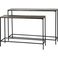 Light & Living Sidetable 'Hartsville', set van 2 stuks, donker bruin brons - thumbnail