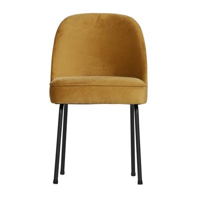 BePureHome Eetkamerstoel 'Vogue' Velvet, kleur Mosterd (Geel)