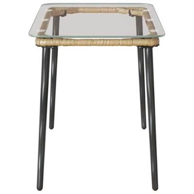 Tuinstafel Natuurlijk 80 x 40 x 45 cm Poly riet