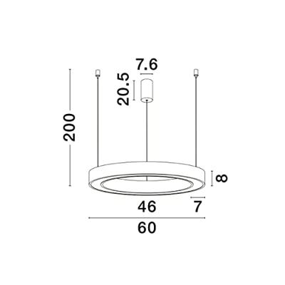 Lyora HanglampMorbido wit Ø 60cm - 9345638