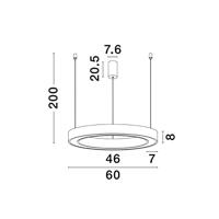 Lyora HanglampMorbido wit Ø 60cm - 9345638 - thumbnail