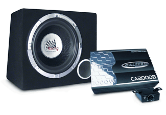 Caliber PACK12D Subwoofer/subwoofer 375 W zwart - subwoofer/subwoofer (375 W, 50-250 Hz, 2000 W, 30,5 cm (12 inch), zwart)