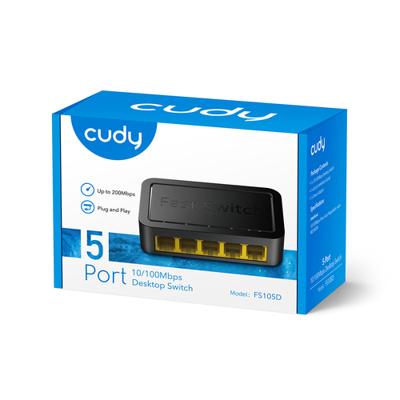 Cudy 5-port 10/100 mbps unmanaged switch (wit)