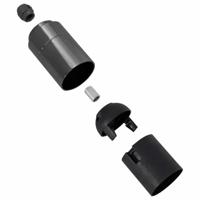 Lamphouders 2 st glanzend zwart E27 - thumbnail