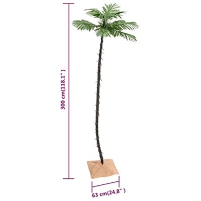 VidaXL Palmboom led 192 led&apos;s warmwit 300 cm - thumbnail