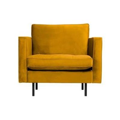 WOOOD Fauteuil 'Rodeo' Velvet, kleur Oker
