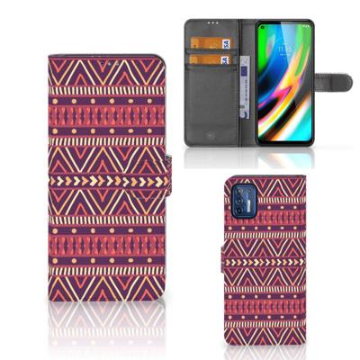 Motorola Moto G9 Plus | Telefoon Hoesje | Aztec Paars Motorola Moto G9 Plus | Telefoon Hoesje | Aztec Paars