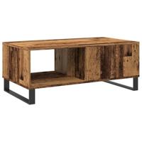 Salontafel 90x50x36,5 cm bewerkt hout oud houtkleurig - thumbnail