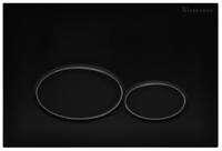 Wiesbaden X32 drukplaat voor inbouwreservoir mat zwart - thumbnail