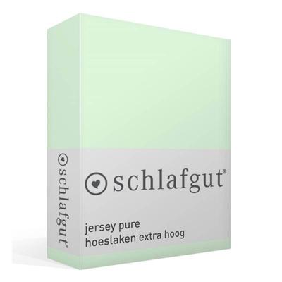 Schlafgut Schlafgut Pure Jersey Boxspring Hoeslaken L - 140x200 - 160x220 643 Green Light