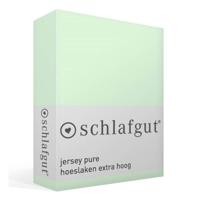Schlafgut Schlafgut Pure Jersey Boxspring Hoeslaken L - 140x200 - 160x220 643 Green Light - thumbnail