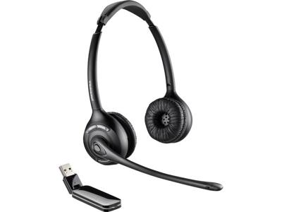 Plantronics Savi W420 Telefoonheadset USB Draadloos On Ear Zwart