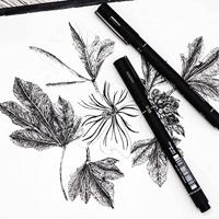 Uni Pin fineliner, ronde punt, 0,8 mm, zwart - thumbnail