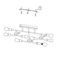 Eglo Plafondlamp Belsiana Zwart 98035 - thumbnail
