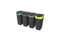 Rotho twist afvalbak 50l lime/antraciet - thumbnail
