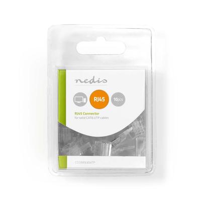 Nedis RJ45-Connector | Male | Solid UTP CAT6 | 10 Stuks | 1 stuks - CCGB89304TP CCGB89304TP