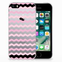 Apple iPhone SE | 5S | TPU bumper | Waves Roze - thumbnail