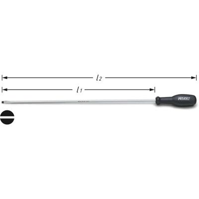 HAZET Schroevendraaier 803LG-55 · Sleufprofiel · SW 1 x 5,5 mm HAZET Schroevendraaier 803LG-55 · Sleufprofiel · SW 1 x 5,5 mm