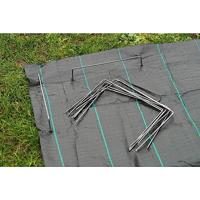 NATURE Set van 10 metalen clips voor bevestiging op de grond - Ø 4 mm / H 20 x 25 cm - thumbnail