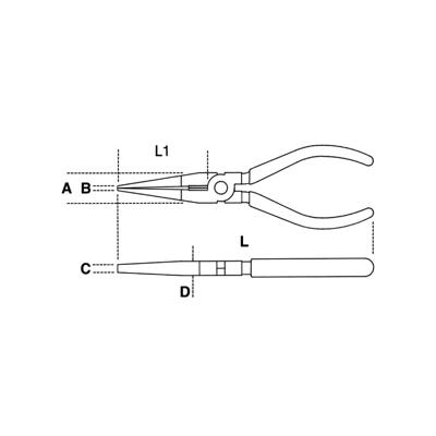 Beta 1168GBM 200 Telefoontangen | lange halfronde gebogen bekken | twee componenten handgreep | industriële afwerking - 011680270 011680270 Beta 1168GBM 200 Telefoontangen | lange halfronde gebogen bekken | twee componenten handgreep | industriële afwerking - 011680270 011680270