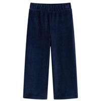 VidaXL Kinderbroek 128 ribfluweel marineblauw - thumbnail