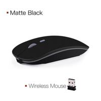 2 4 Ghz oplaadbare ergonomische draadloze optische Mouse(Black) - thumbnail
