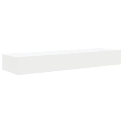 Tv-meubelen 2 st met LED-verlichting 60x35x15,5 cm wit
