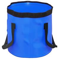 VidaXL Emmers 2 st inklapbaar 30 l pvc blauw - thumbnail