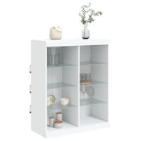 Dressoir met LED-verlichting 81x37x100 cm wit - thumbnail