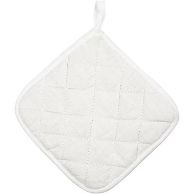 Creativ Company Pannenlappen, afm 20x20 cm, 145 gr, wit, 4 stuk/ 1 doos - thumbnail