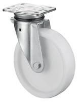 BS Rollen Zwenkwiel voor zware last | wiel-d. 125 mm draagvermogen 300 kg | kunststof | plaat L105xB85 mm | 1 stuk - LB500.B10.126 LB500.B10.126 - thumbnail