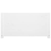 Slaapbank zonder matras 90x200 cm massief grenenhout wit - thumbnail