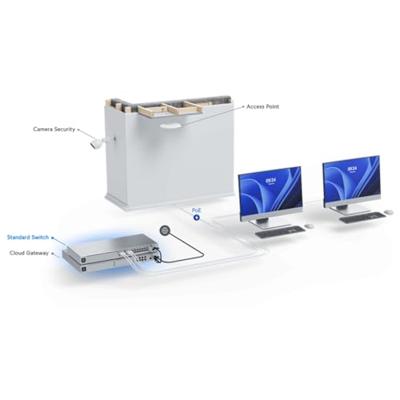 Ubiquiti Networks UniFi USW-48-POE-EU netwerkswitch, Gigabit Ethernet (10/100/1000), Ethernet-aansluiting, ondersteunt stroomvoorziening via deze poort (PoE), zilverkleurig