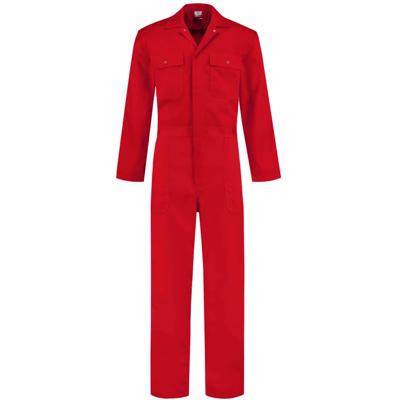 Overall volwassenen 100% katoen rood