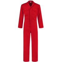 Overall volwassenen 100% katoen rood - thumbnail