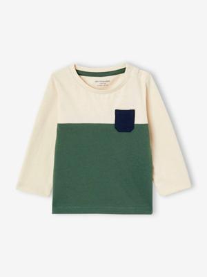 T-shirt met colorblock baby bio personaliseerbaar dennen T-shirt met colorblock baby bio personaliseerbaar dennen