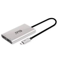 club3D Thunderbolt 3 Adapter [1x Thunderbolt 3-stekker (USB-C®) - 2x DisplayPort bus] CSV-1586 0.22 m - thumbnail
