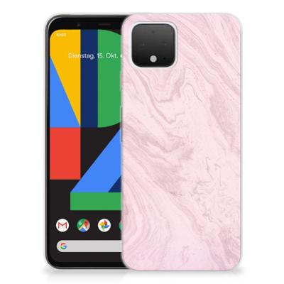 Google Pixel 4 | TPU | Siliconen hoesje | Marble Pink - Origineel Cadeau Vriendin