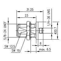 Telegärtner 100024188 100024188 Coax-adapter N-bus - SMA-bus 1 stuk(s) - thumbnail