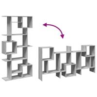 Boekenkast 92x29x188 cm bewerkt hout grijs sonoma eikenkleurig - thumbnail