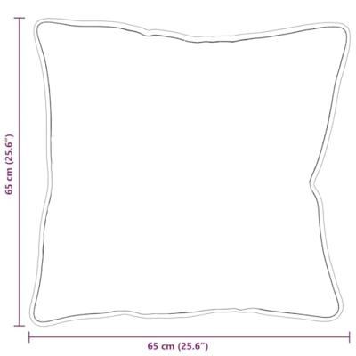 VidaXL Hoofdkussen met kussen wit katoen en polyester
