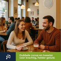 Set van twee waterbestendige konische 5 inch luidsprekers met rooster 80w / 8 ohm (1 paar) Velleman - Velleman - thumbnail