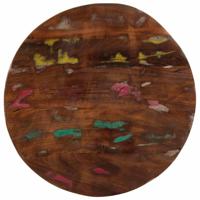 Tafelblad rond 40x2,5 cm massief gerecycled hout - thumbnail