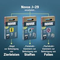 Novus Tools J-29 030-0460 Nietpistool Type niet Type 53F, Type 53, Type 37, Type 11 Lengte nieten 6 - 14 mm - thumbnail