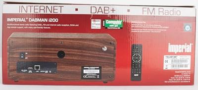 Imperial DABMAN i200 Internetradio DAB+, VHF (FM), Internet AUX, USB, DLNA, LAN, Internetradio Hout - thumbnail