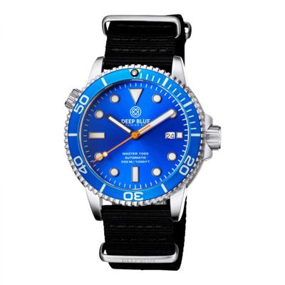 Deep Blue MASTER 1000 AUTOMATIC DIVER - MAS1KBLUBLUBLKNATO