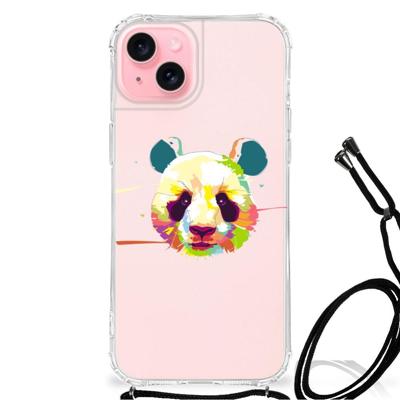 iPhone 15 Plus Stevig | Bumper Hoesje | Panda Color iPhone 15 Plus Stevig | Bumper Hoesje | Panda Color