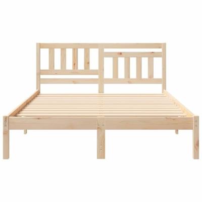 Bedframe met hoofdeinde Bruin 120 x 190 cm Massief grenenhout Bedframe met hoofdeinde Bruin 120 x 190 cm Massief grenenhout