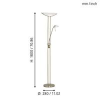 Eglo Staande LeeslampBaya brons - 85974 - thumbnail