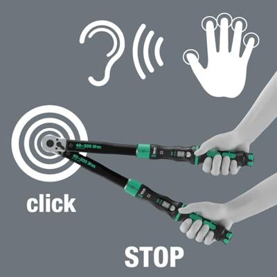 Wera Click-Torque Lock C 3 05075692001 Momentsleutel Met omschakelbare ratel 1/2 (12,5 mm) 200 - 40 Nm Wera Click-Torque Lock C 3 05075692001 Momentsleutel Met omschakelbare ratel 1/2 (12,5 mm) 200 - 40 Nm
